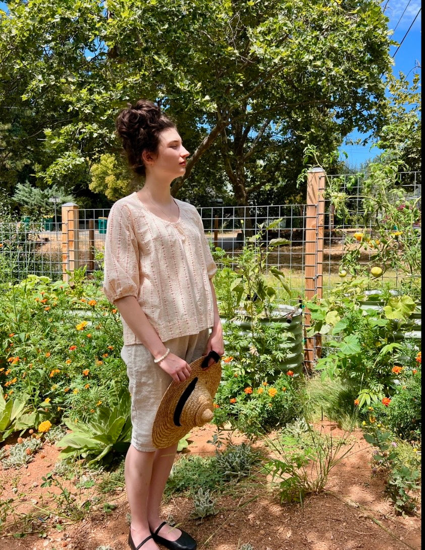 Gigi Blouse in Pale Peach