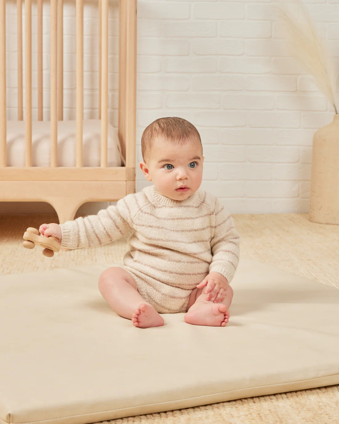 Bailey Knit Set Heathered Oat Stripe