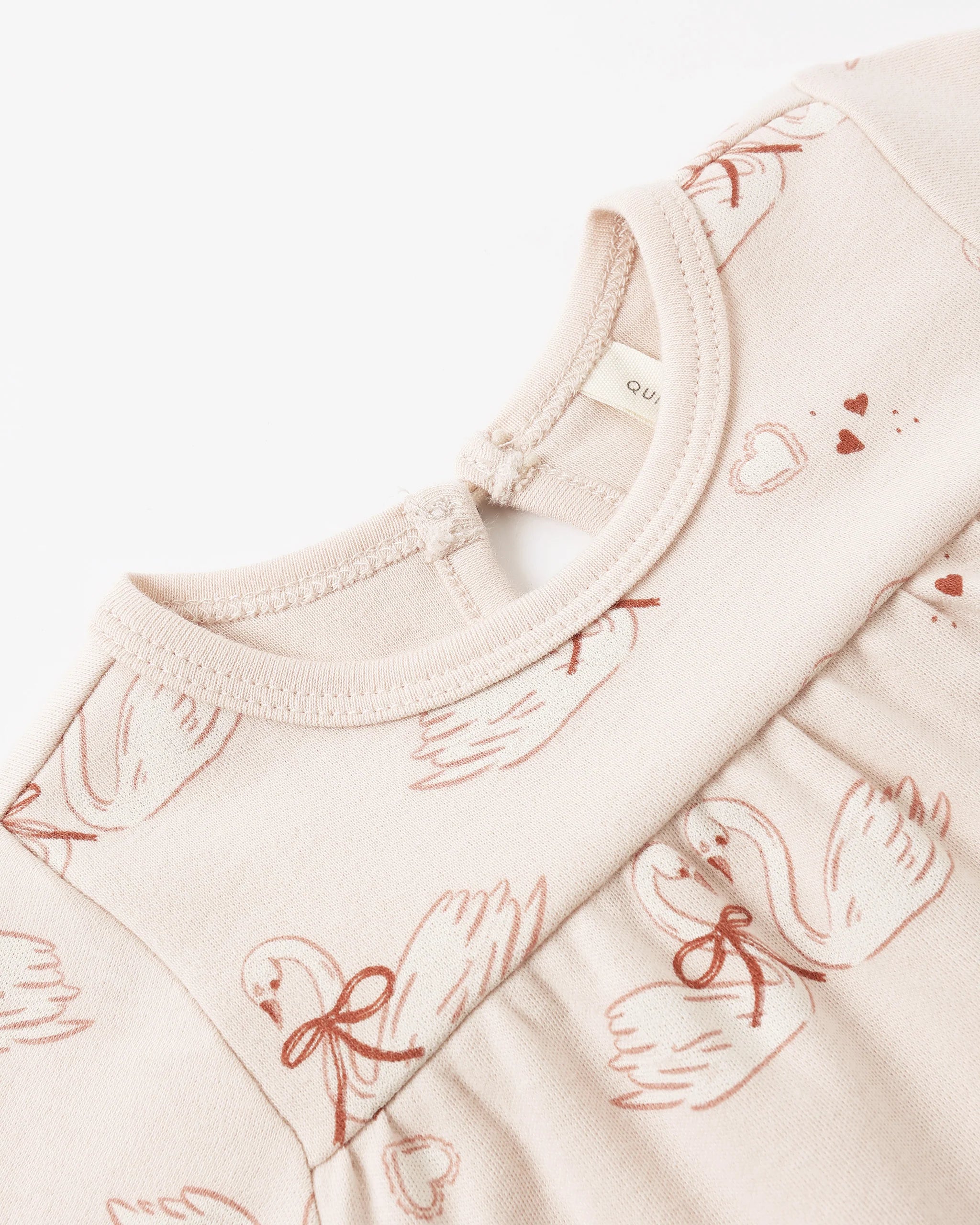 Tiered Jersey Dress Swans
