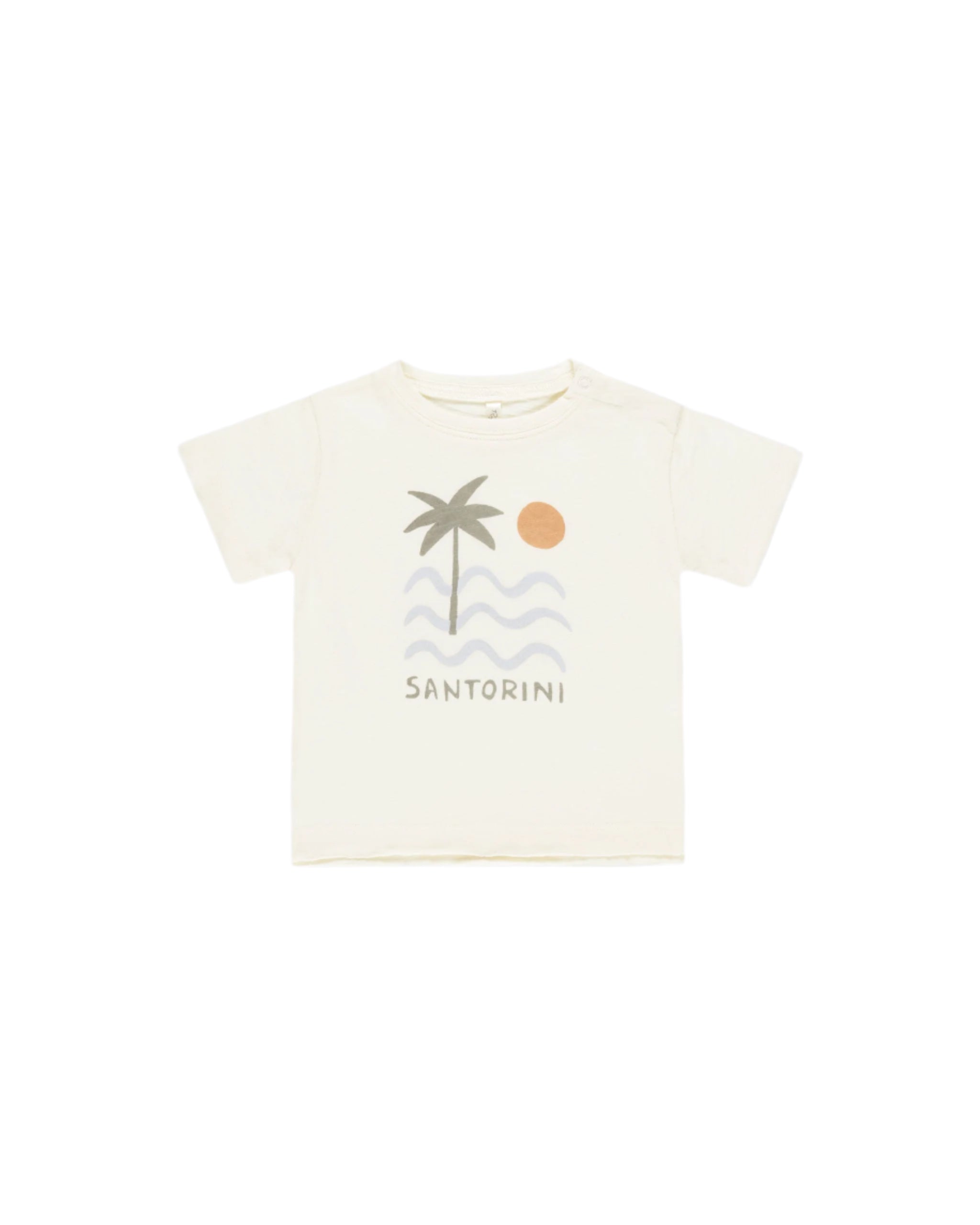 Raw Edge Tee Santorini