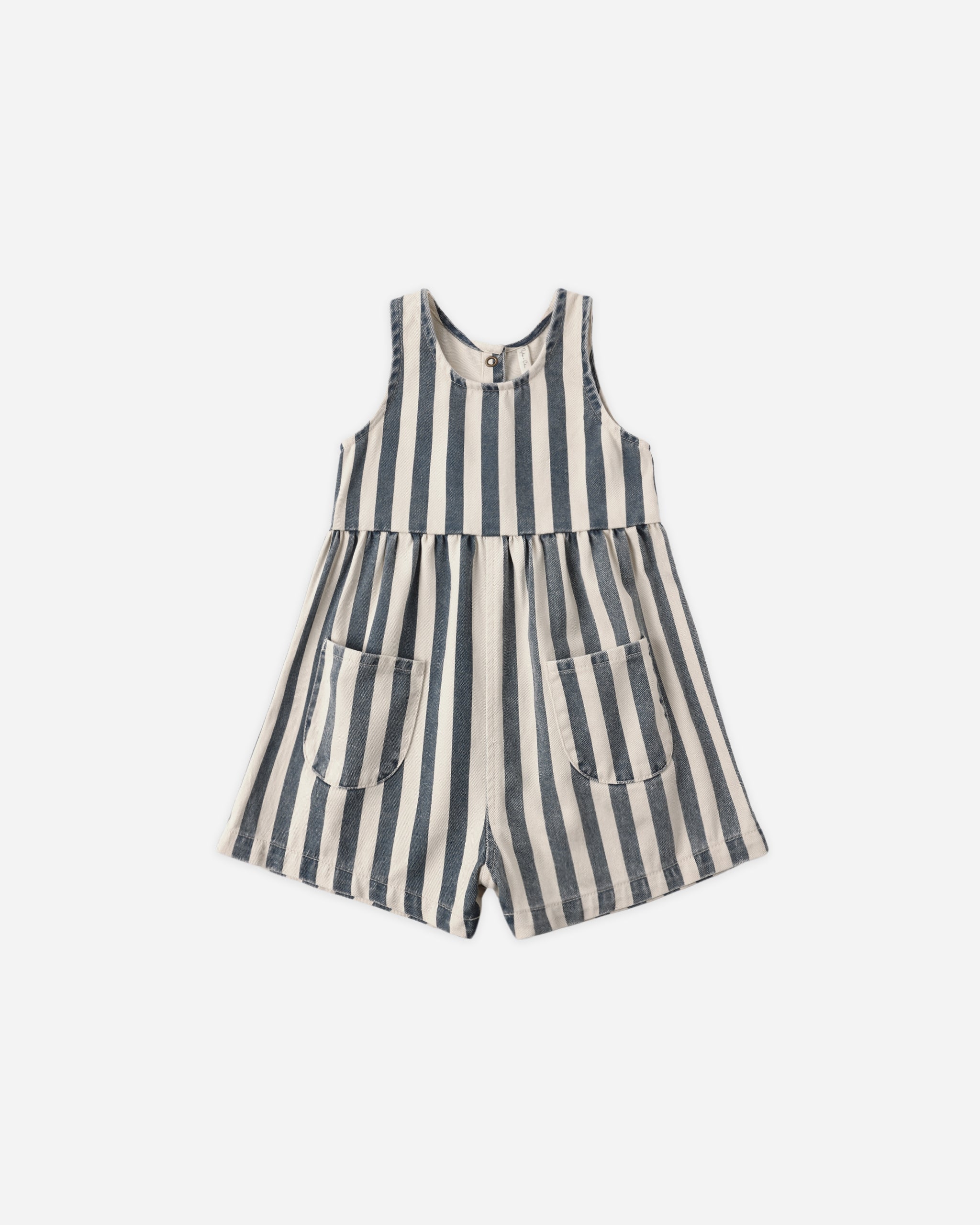 Dani Romper Navy Stripe