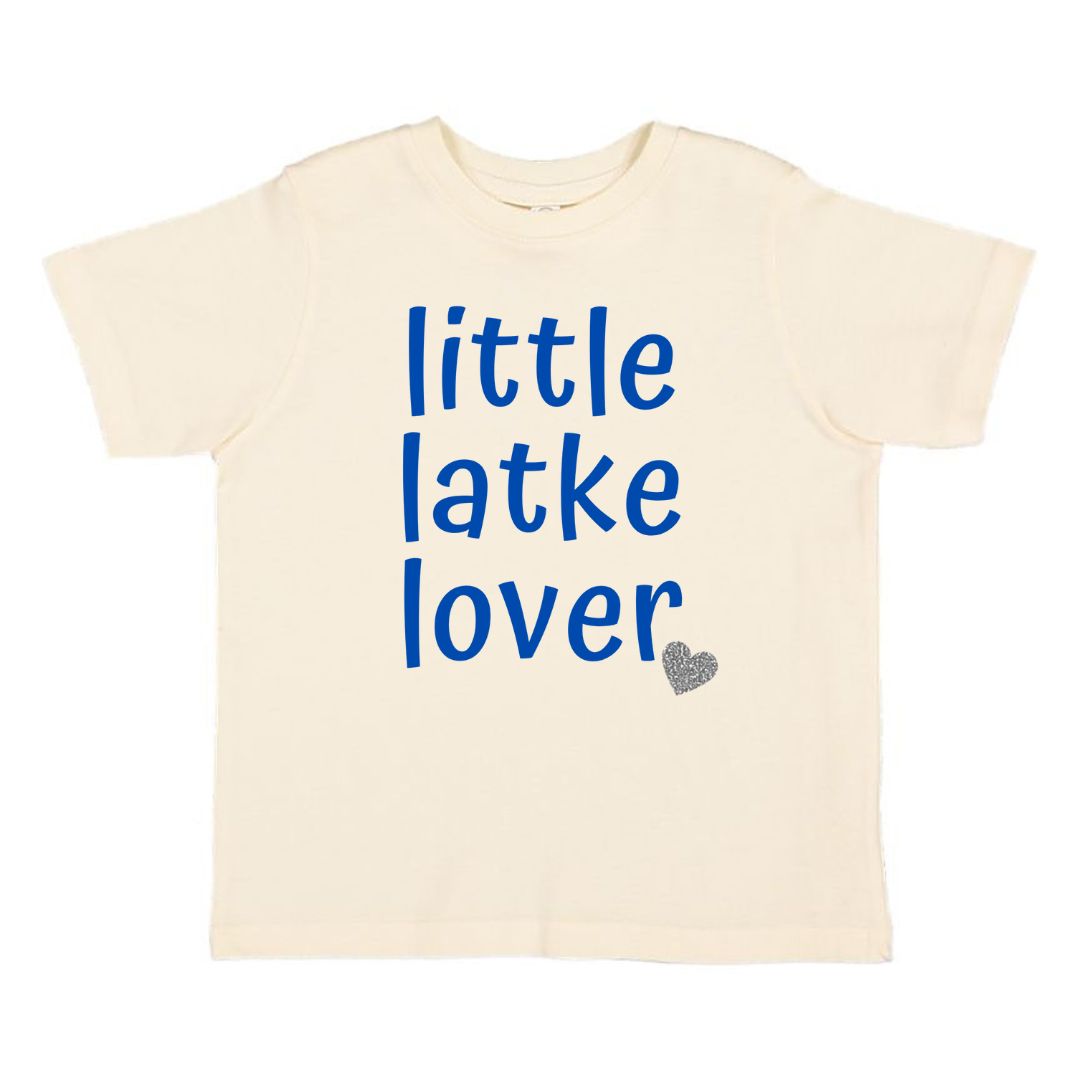 LITTLE LATKE LOVER HANUKKAH SHORT SLEEVE T-SHIRT - NATURAL