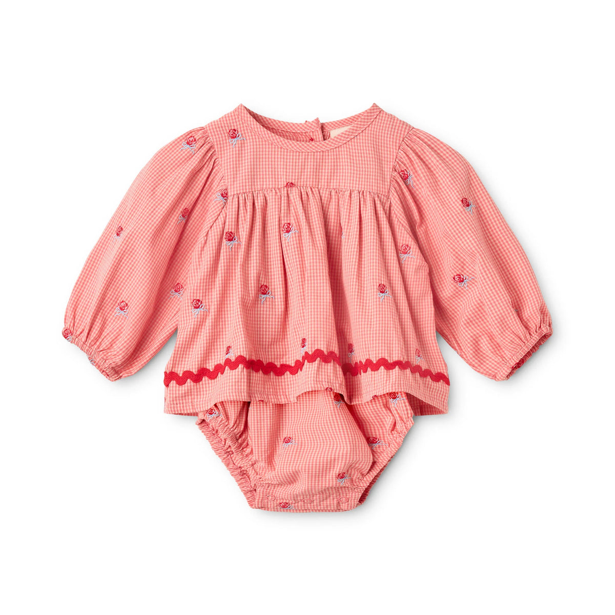 Sonja Romper Pink Rose Gingham