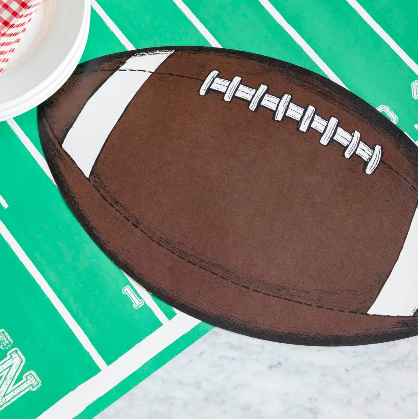 Die-cut Football Placemat