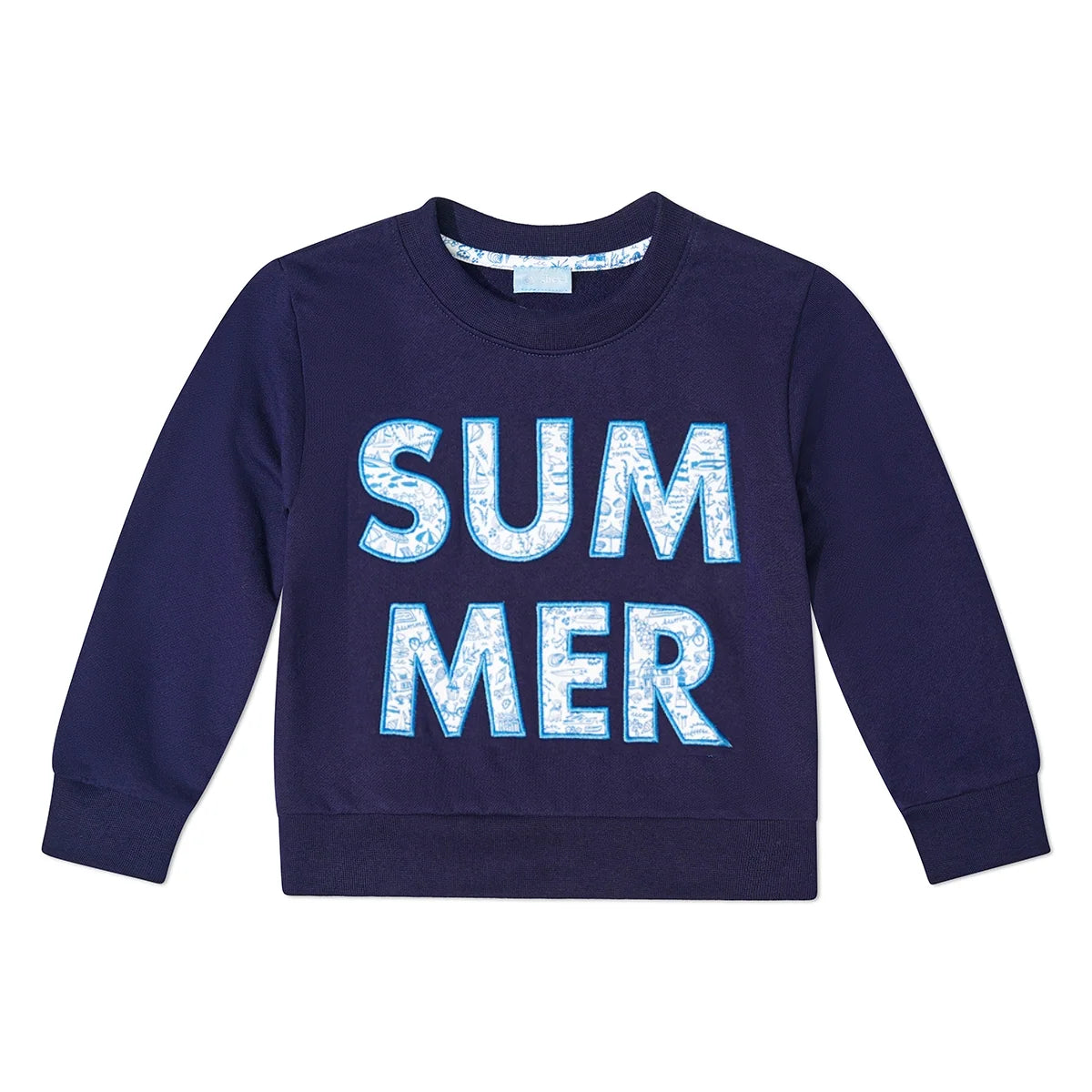 Seaside Summer Kids Crewneck Sweatshirt