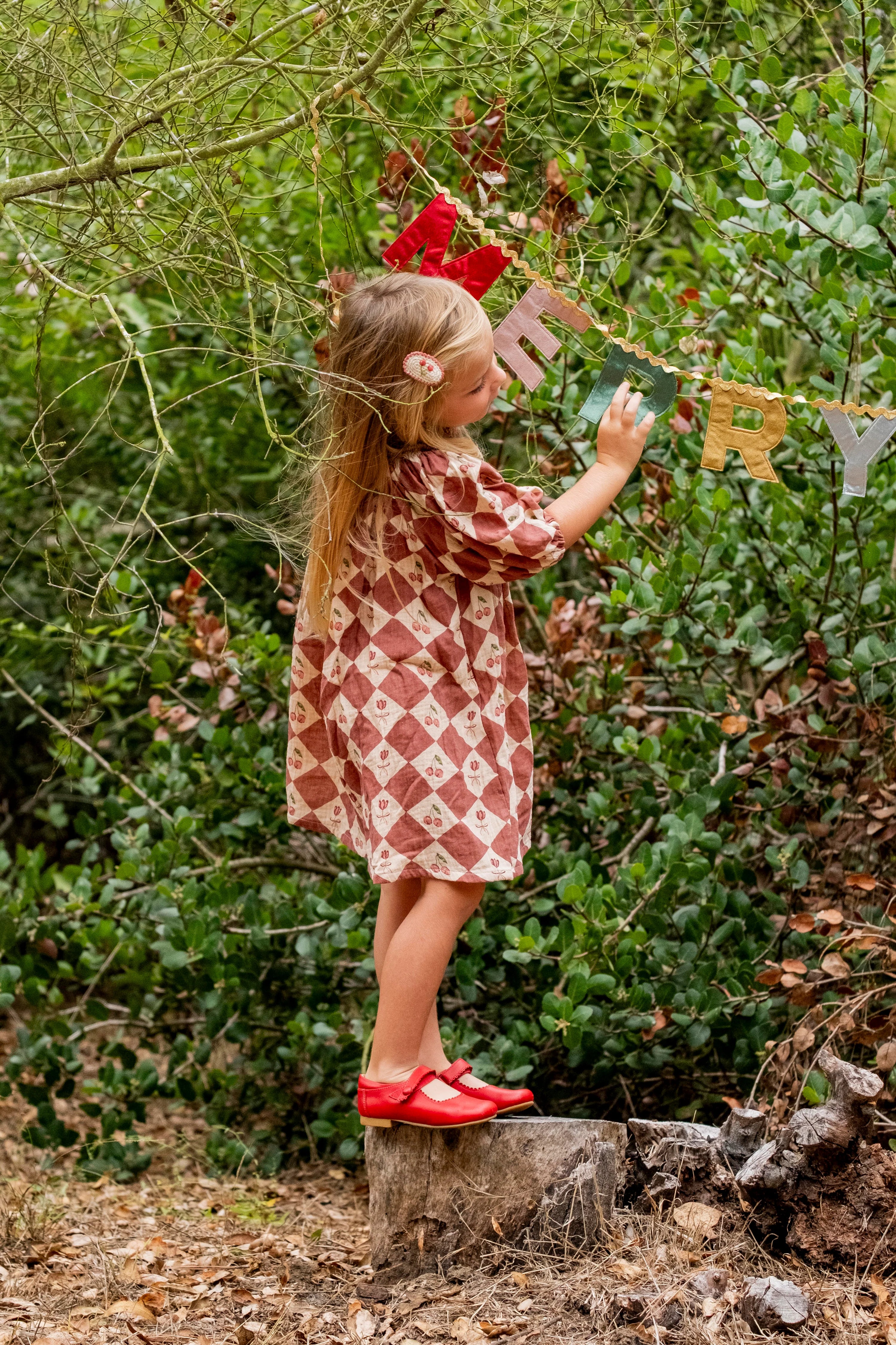 Crochet Clip Set - Red Cherries