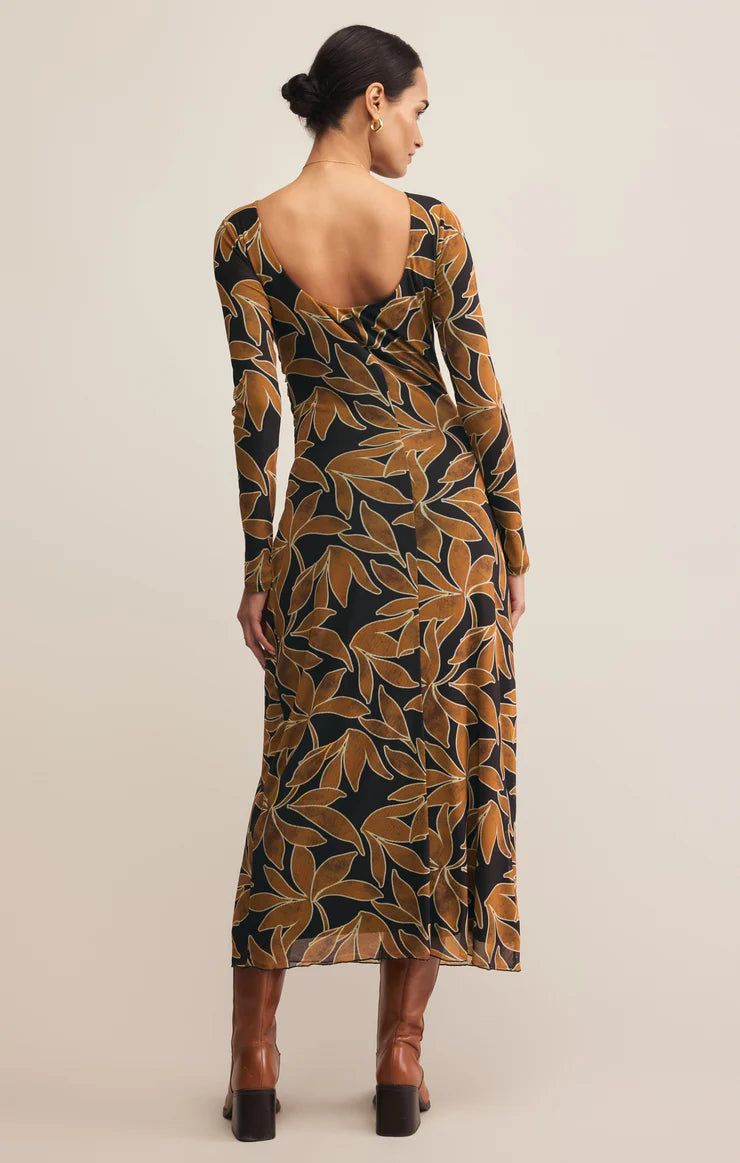 SPELLBOUND MESH FLORAL MAXI DRESS