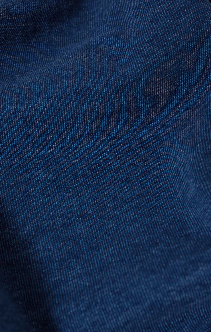 SOLACE JERSEY DENIM MINI DRESS