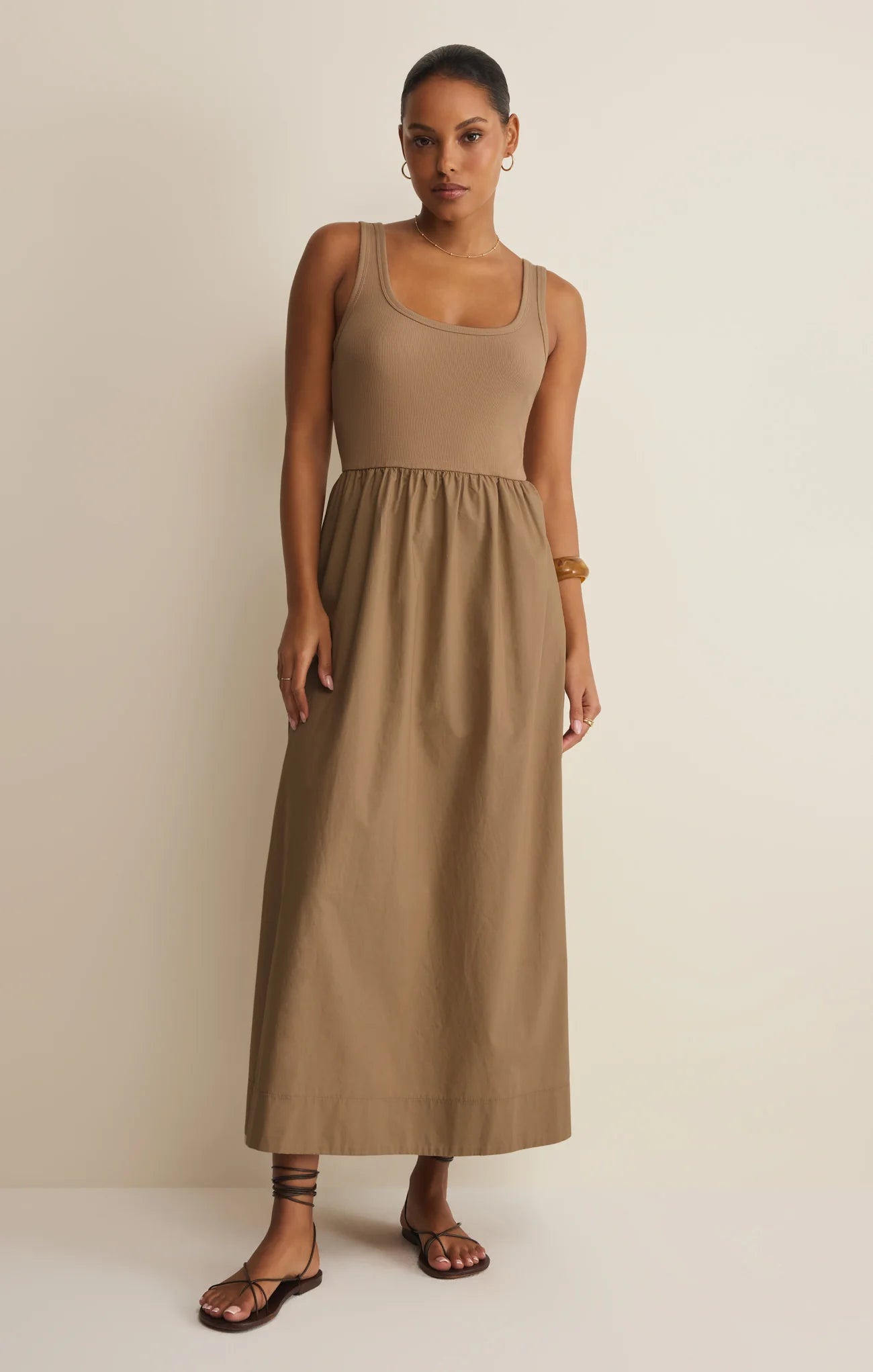 kensie dress KENSIE MAXI DRESS in TARO