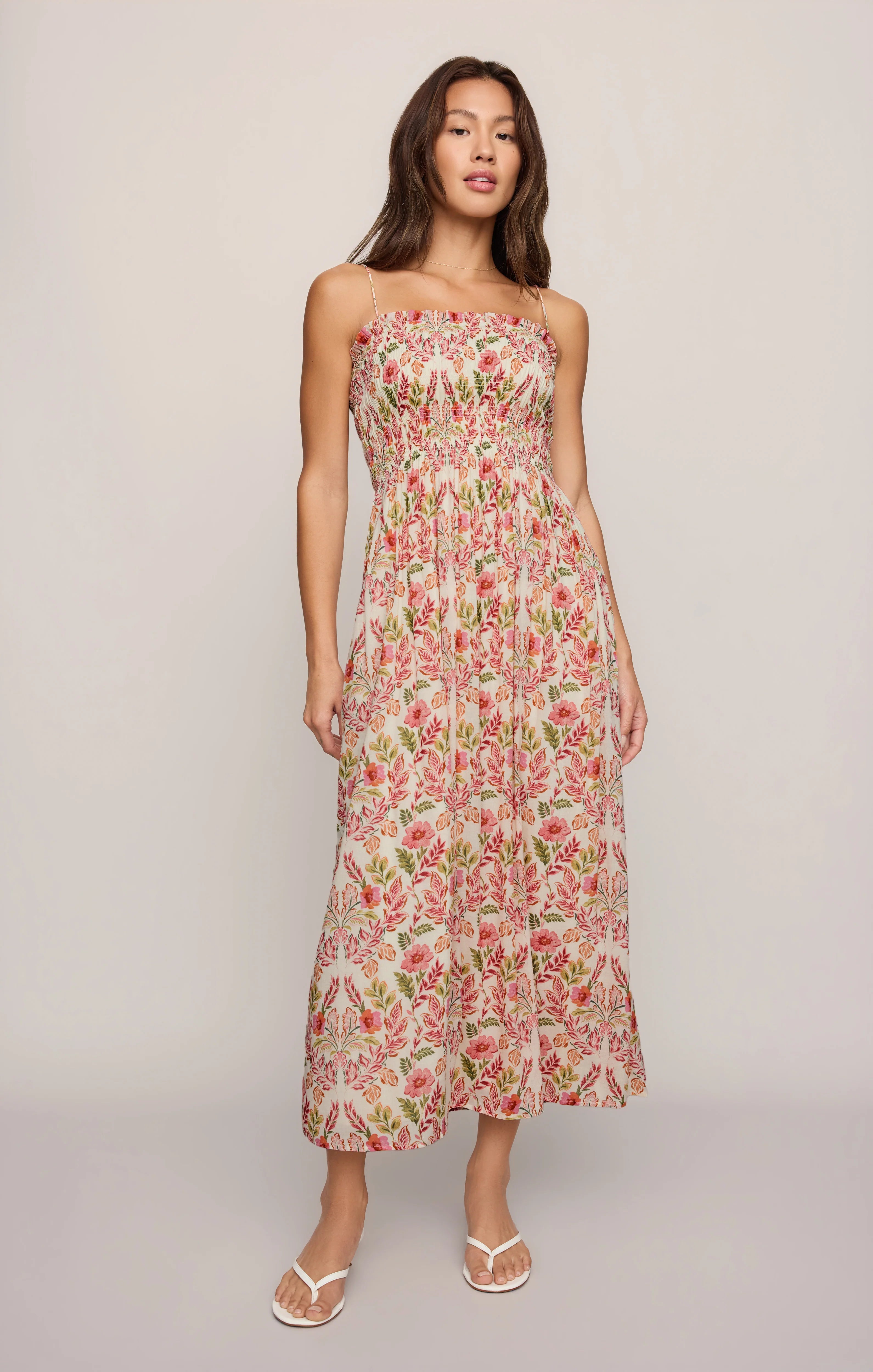 CORNELIA AMI FLORAL MAXI DRESS