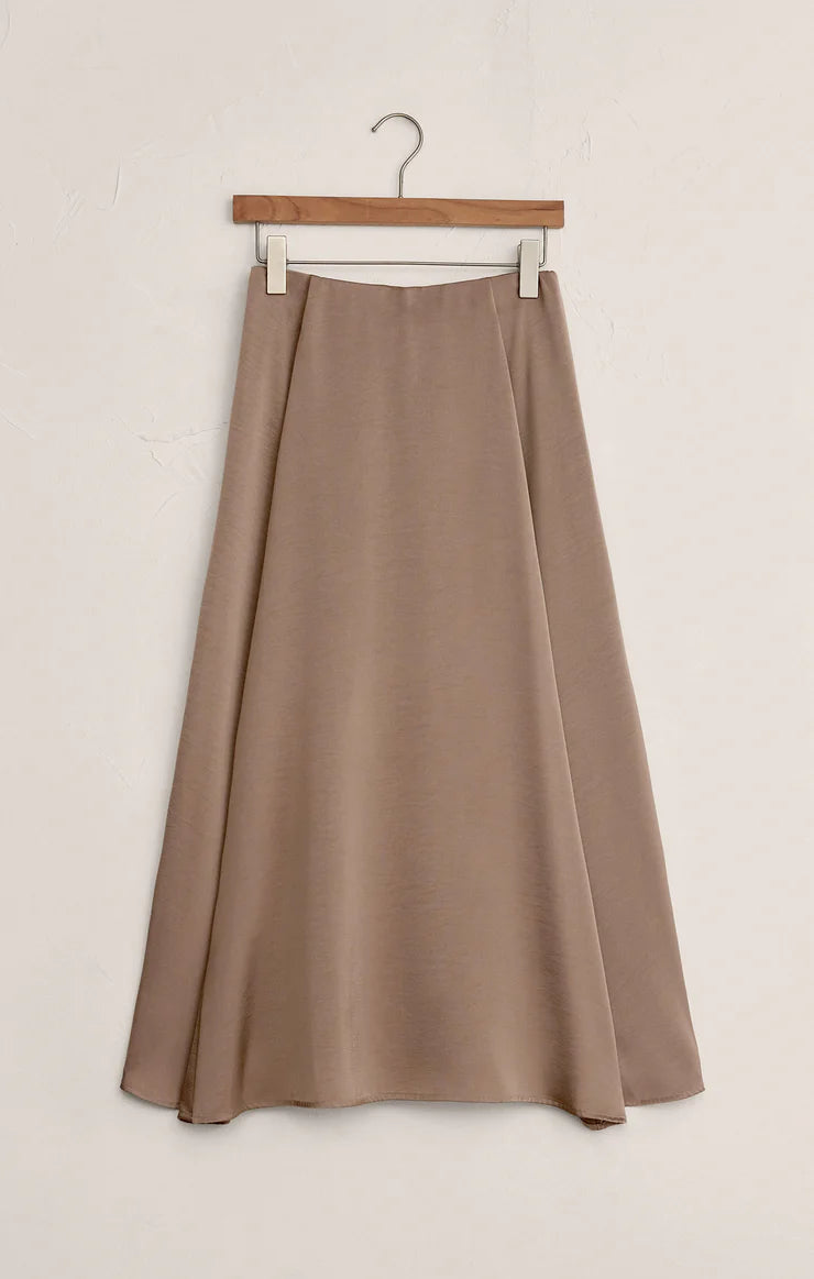 NORTHPOINTE SATIN MIDI SKIRT