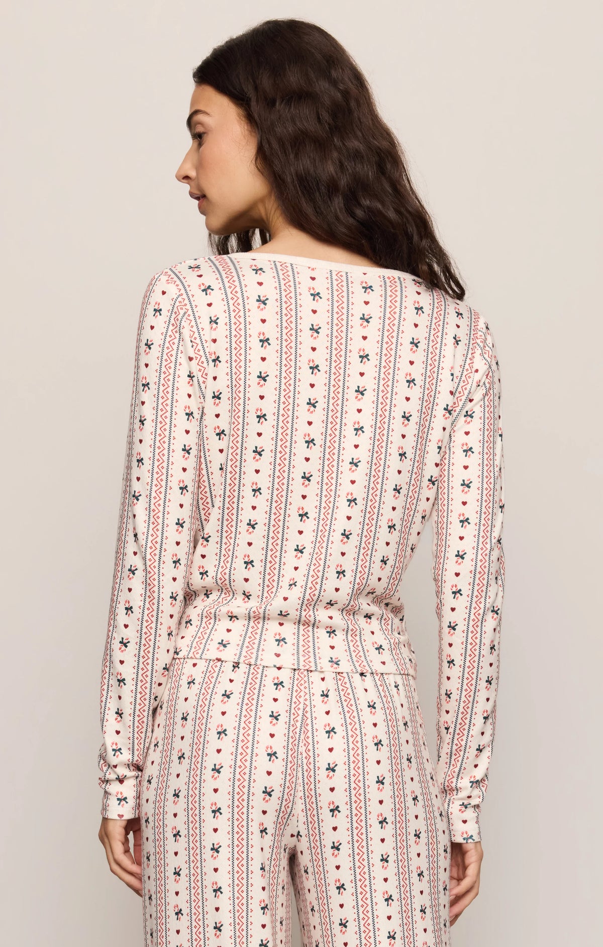 CANDY CANE LONG SLEEVE TOP