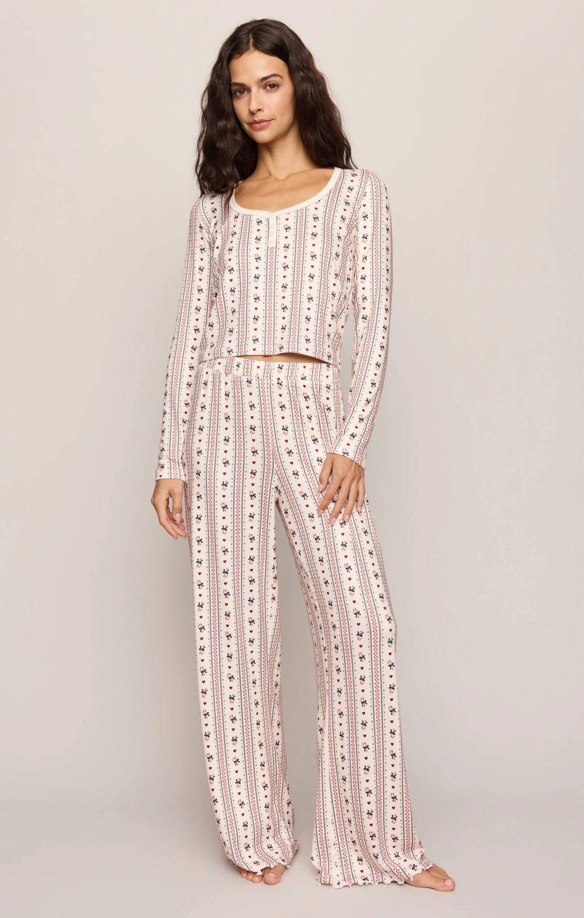CANDY CANE LONG SLEEVE TOP