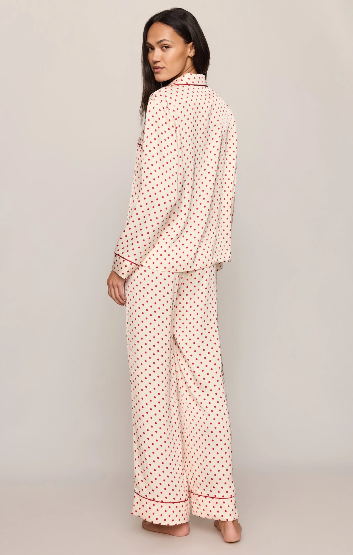 SNUGGLE DOT SATIN PJ SET