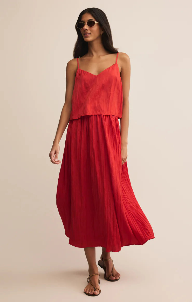FIORE SATIN CROP TANK