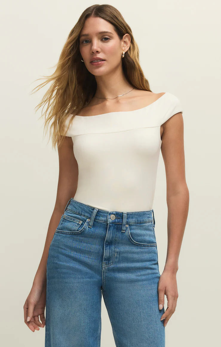 SECOND SKIN OFF SHOULDER TOP
