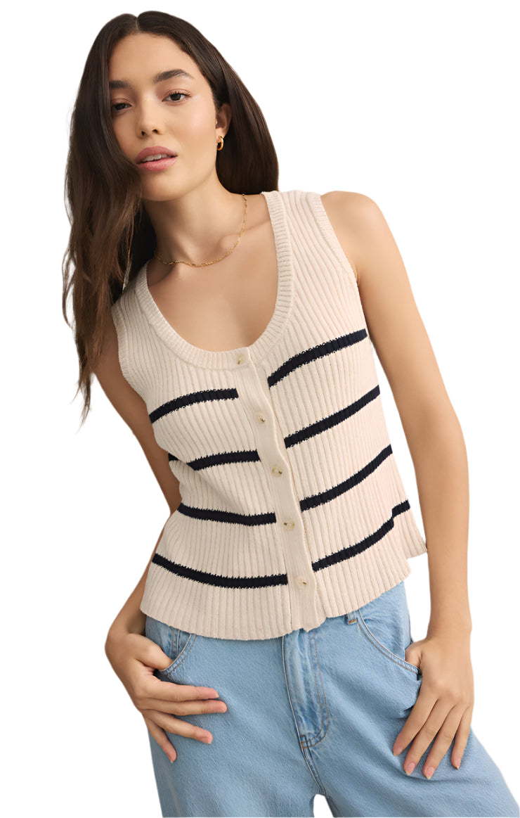SYCAMORE STRIPE SWEATER VEST
