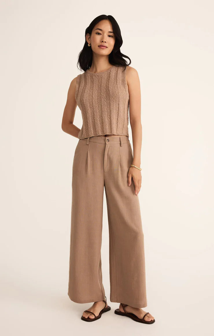 CALAN RIB SWEATER CROPPED TANK