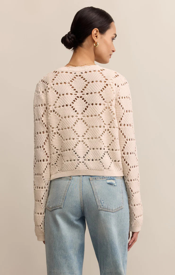 ROSALYN DIAMOND SWEATER CARDIGAN