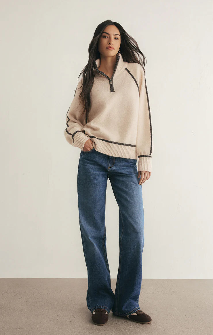 ALPS QUARTER ZIP SWEATER