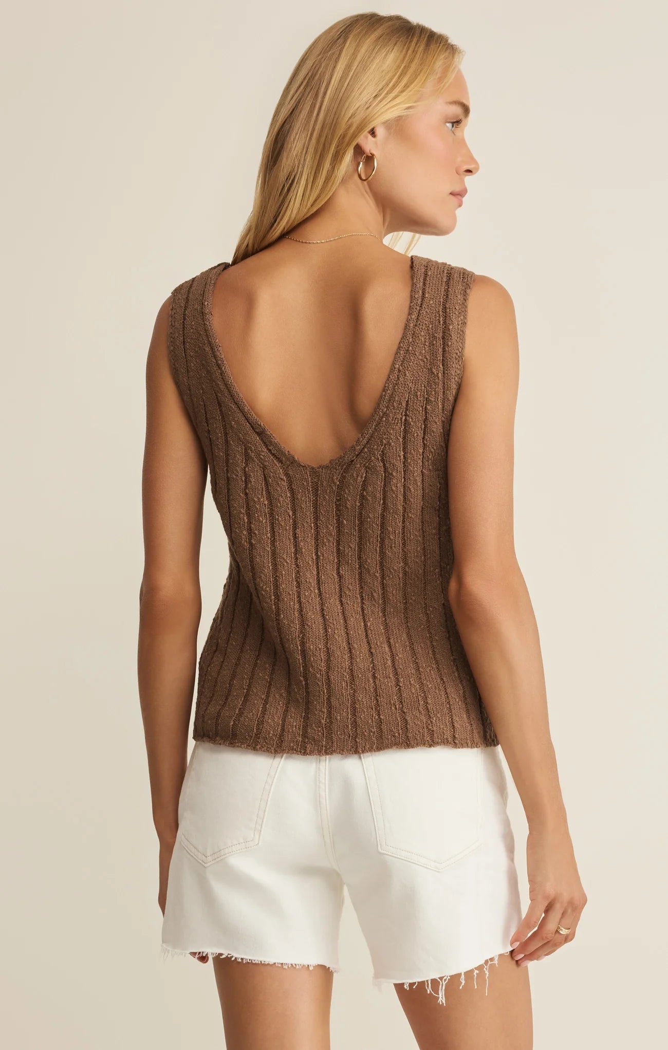 ACADIA SWEATER TANK in Palo Santo