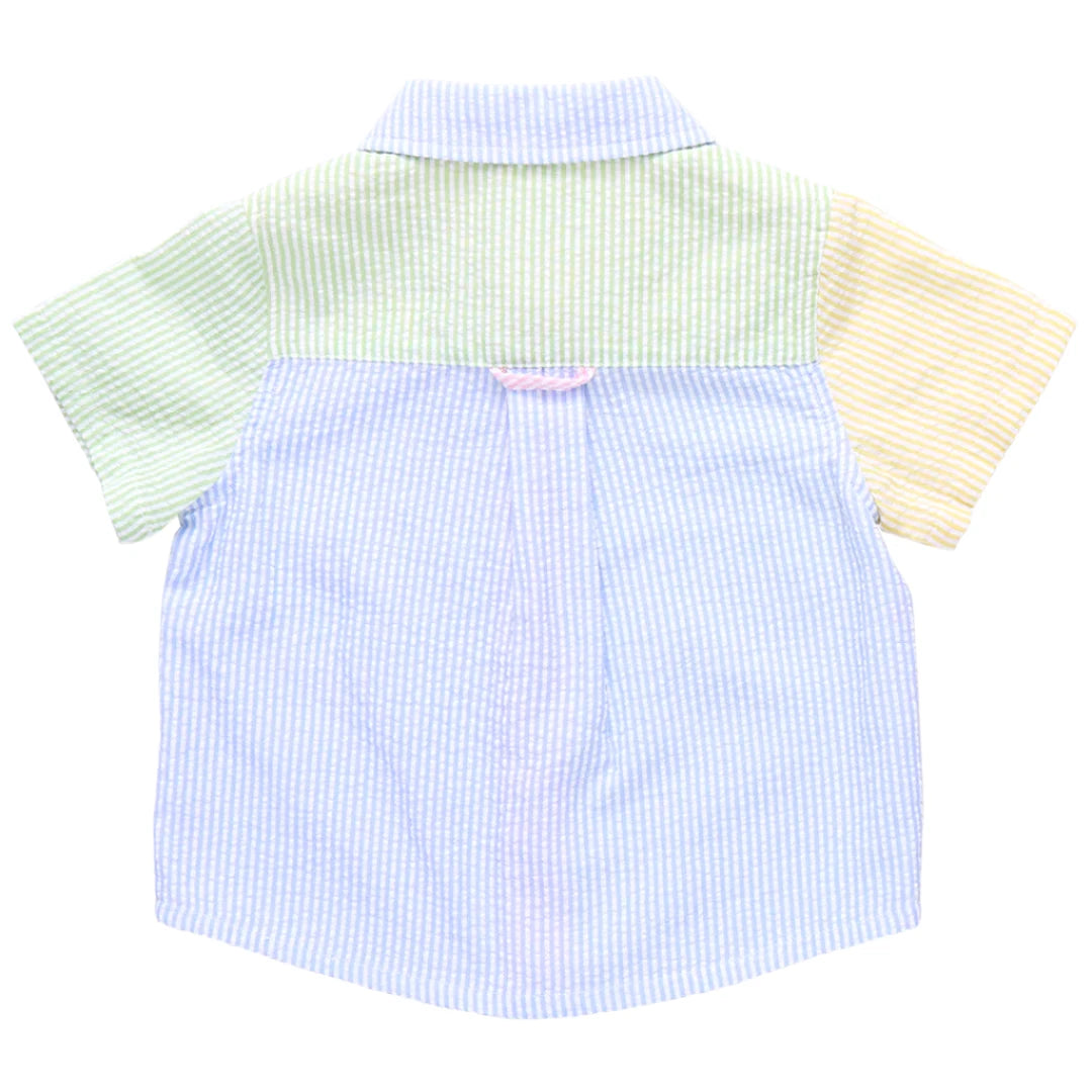 Jack Shirt - Color Block Seersucker