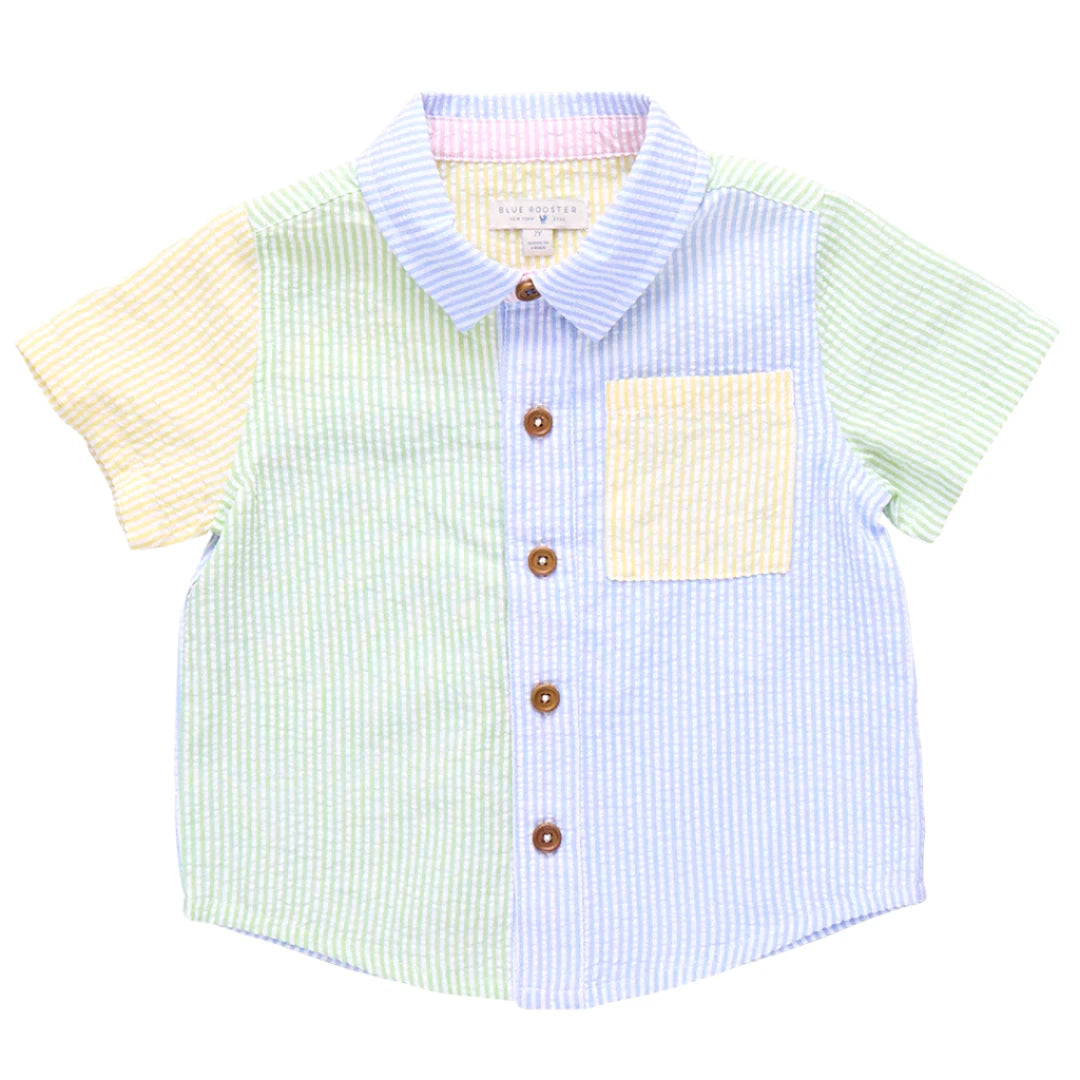 Jack Shirt - Color Block Seersucker