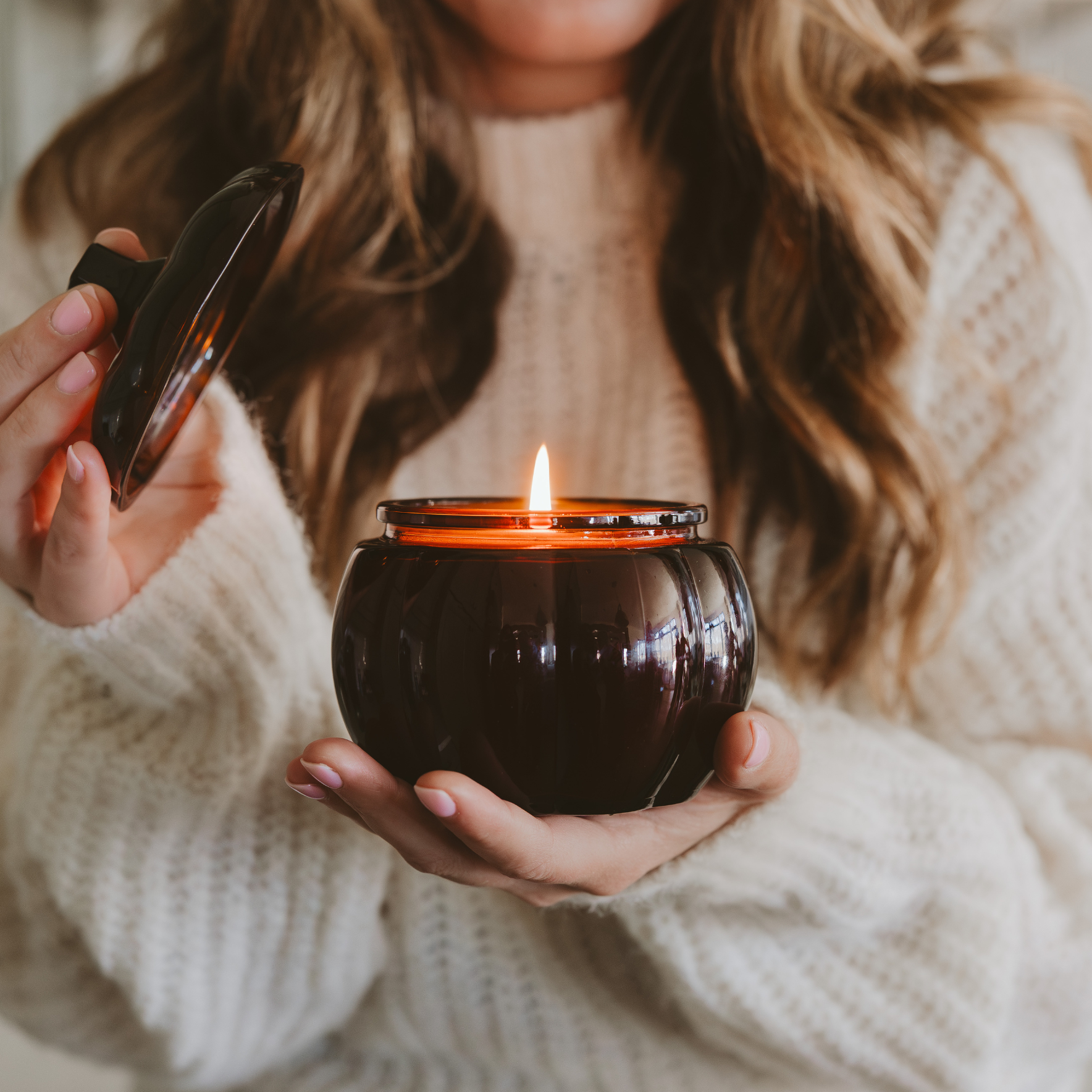 Hello Fall Soy Candle - 20oz Pumpkin Jar - Fall Decor