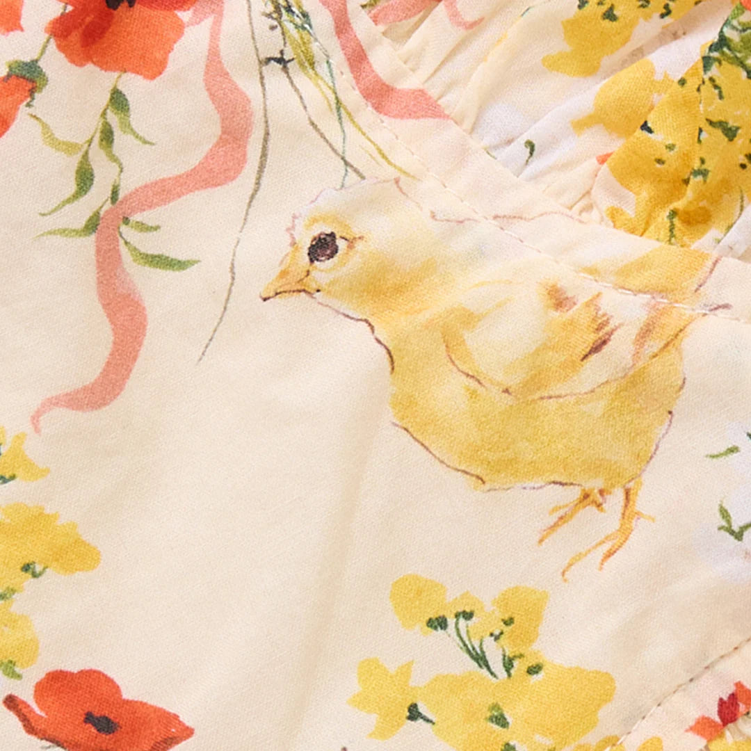 Jennifer Dress - Yellow Chicks