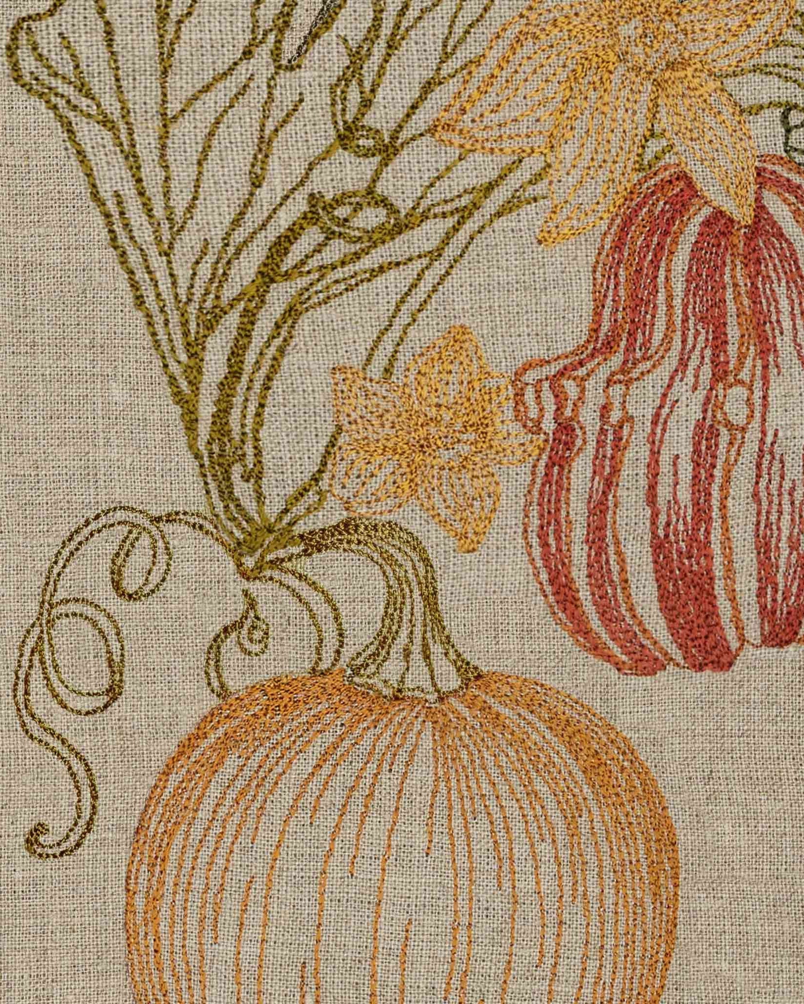 Autumn Mums Tea Towel