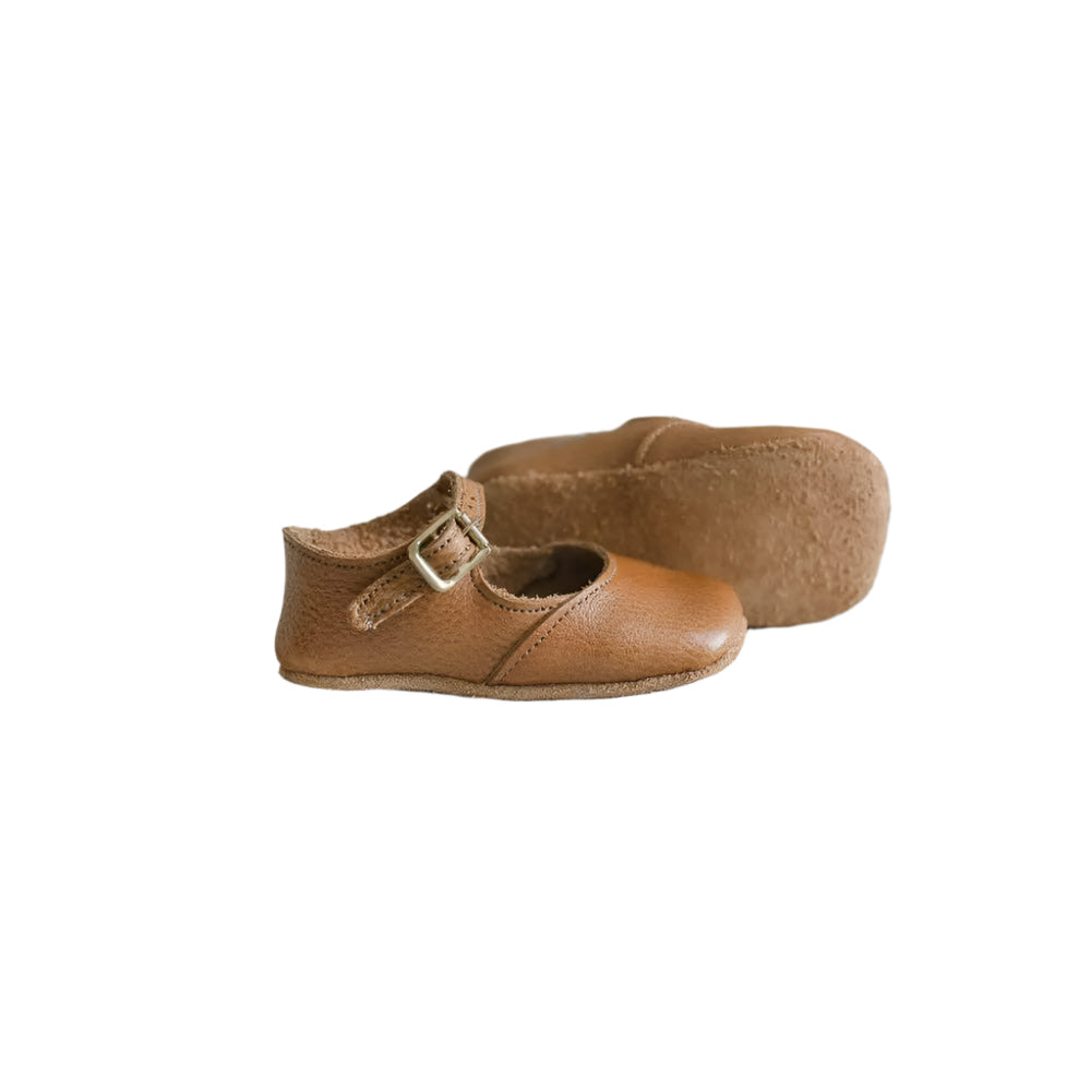 Soft Soled Mary Jane - Cognac