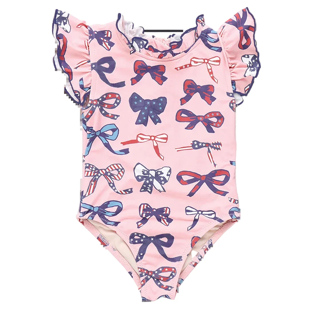 Girls Jennifer Suit in Patriotic