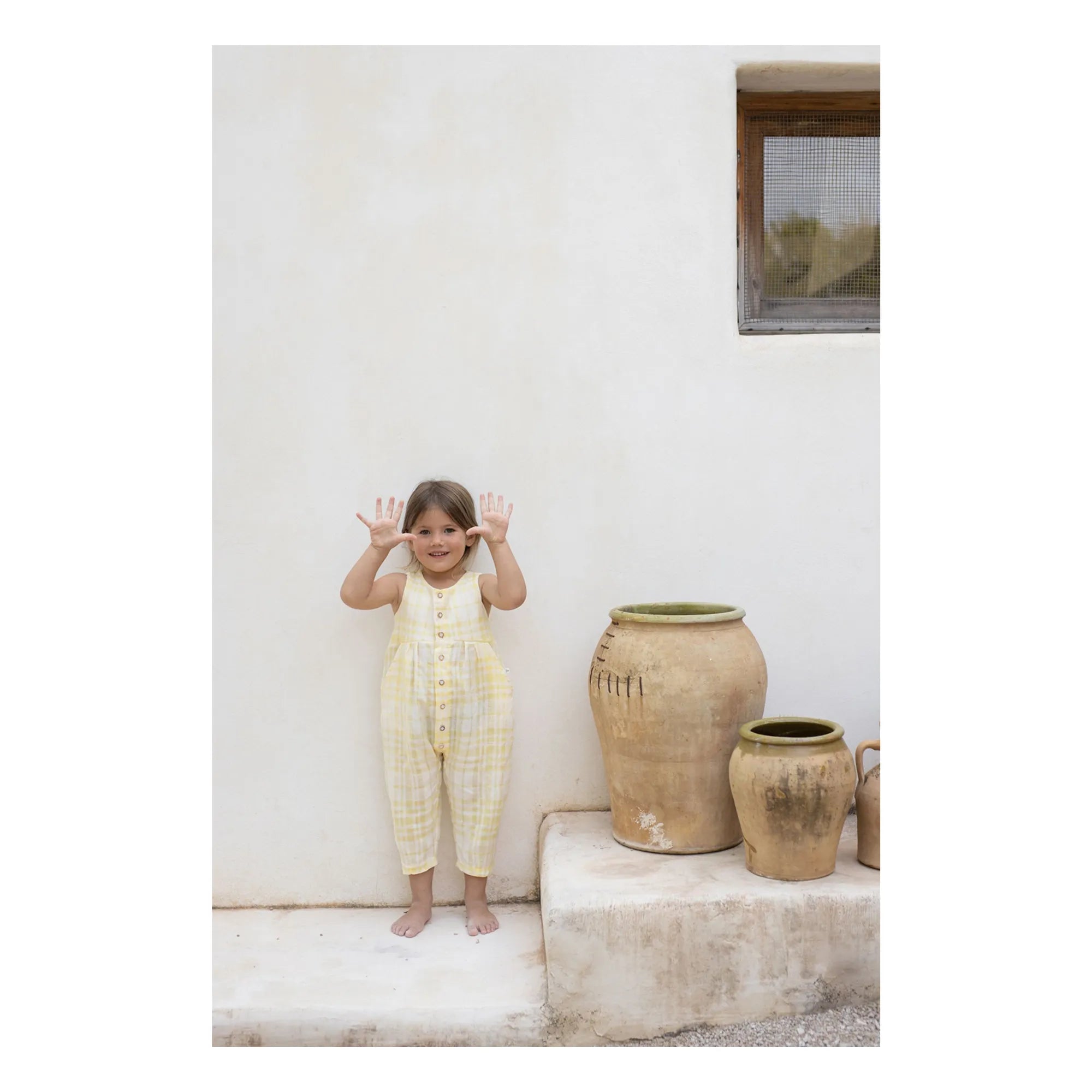 Morera Linen Overall | Yellow