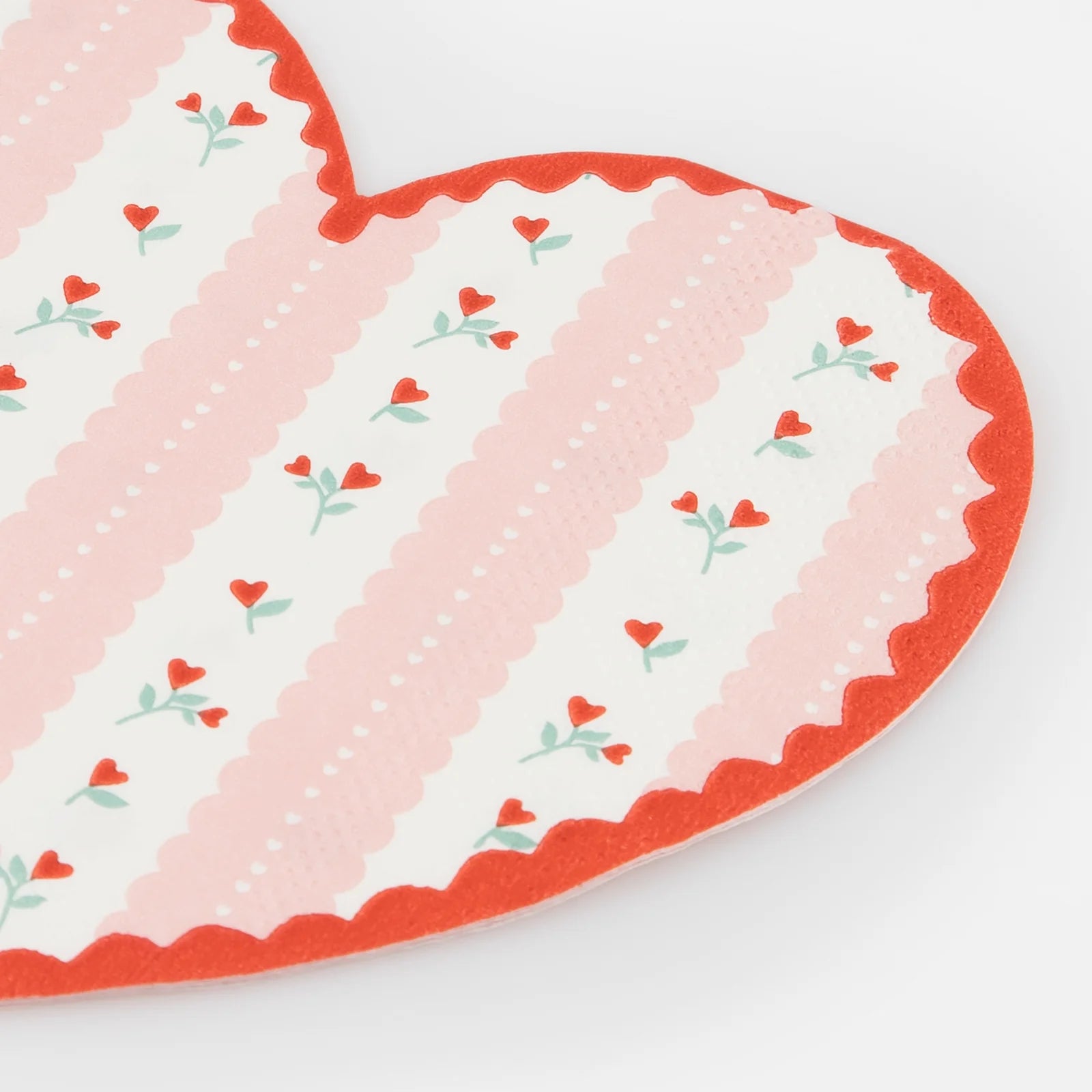 Vintage Rose Heart Napkins