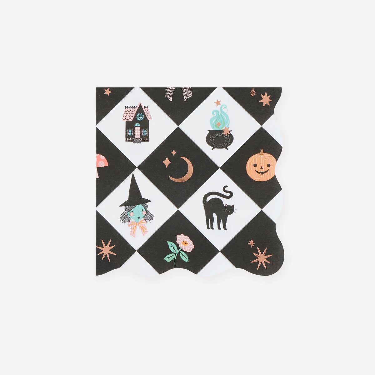 Patchwork Halloween Napkins, Small