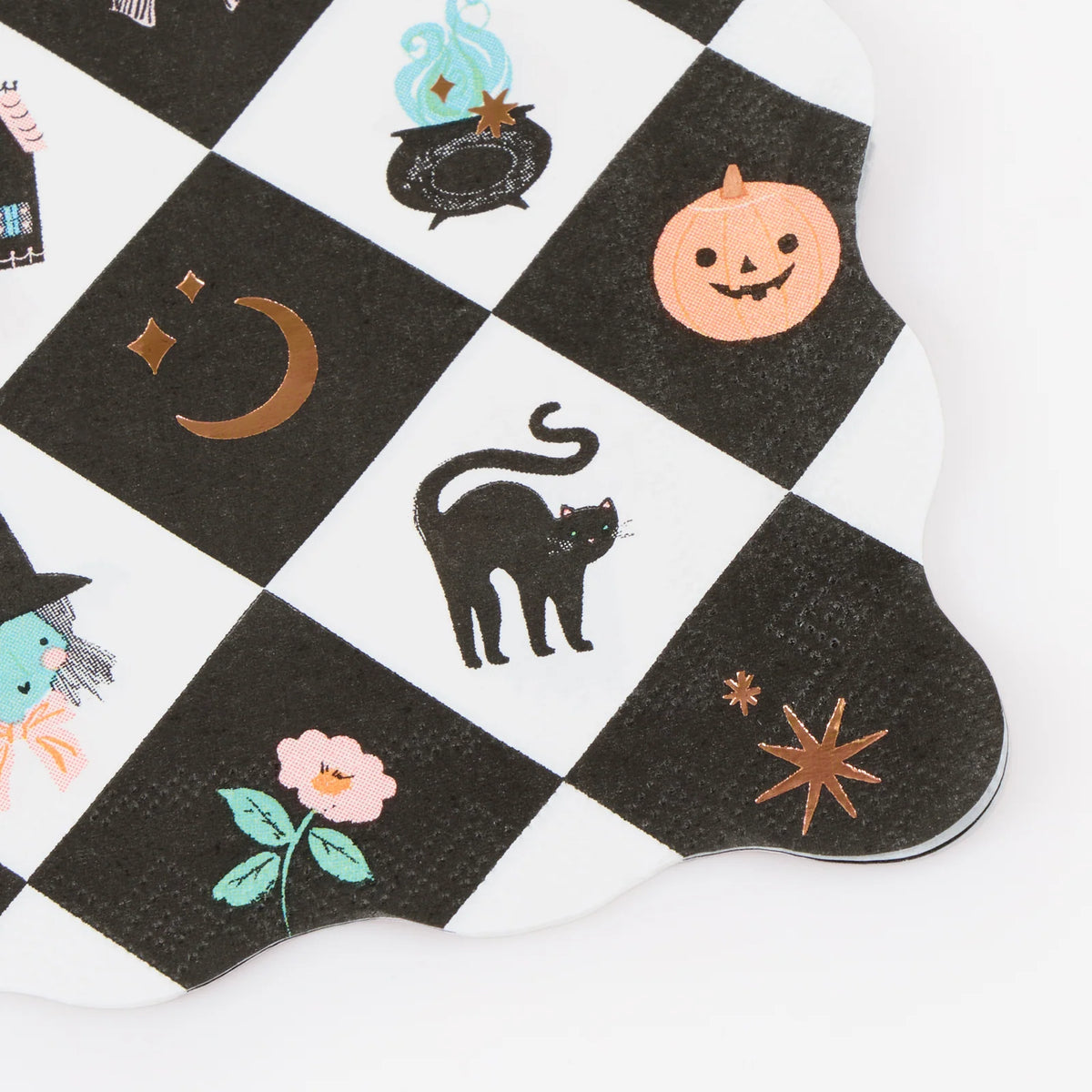 Patchwork Halloween Napkins, Small