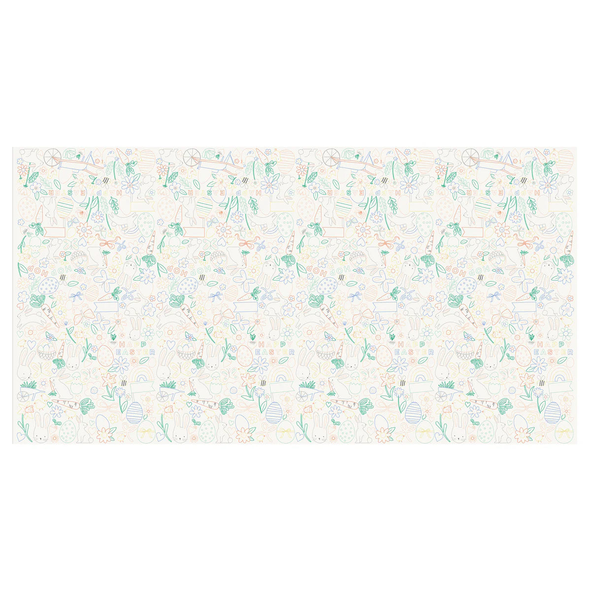 Easter Color In Activity Tablecloth