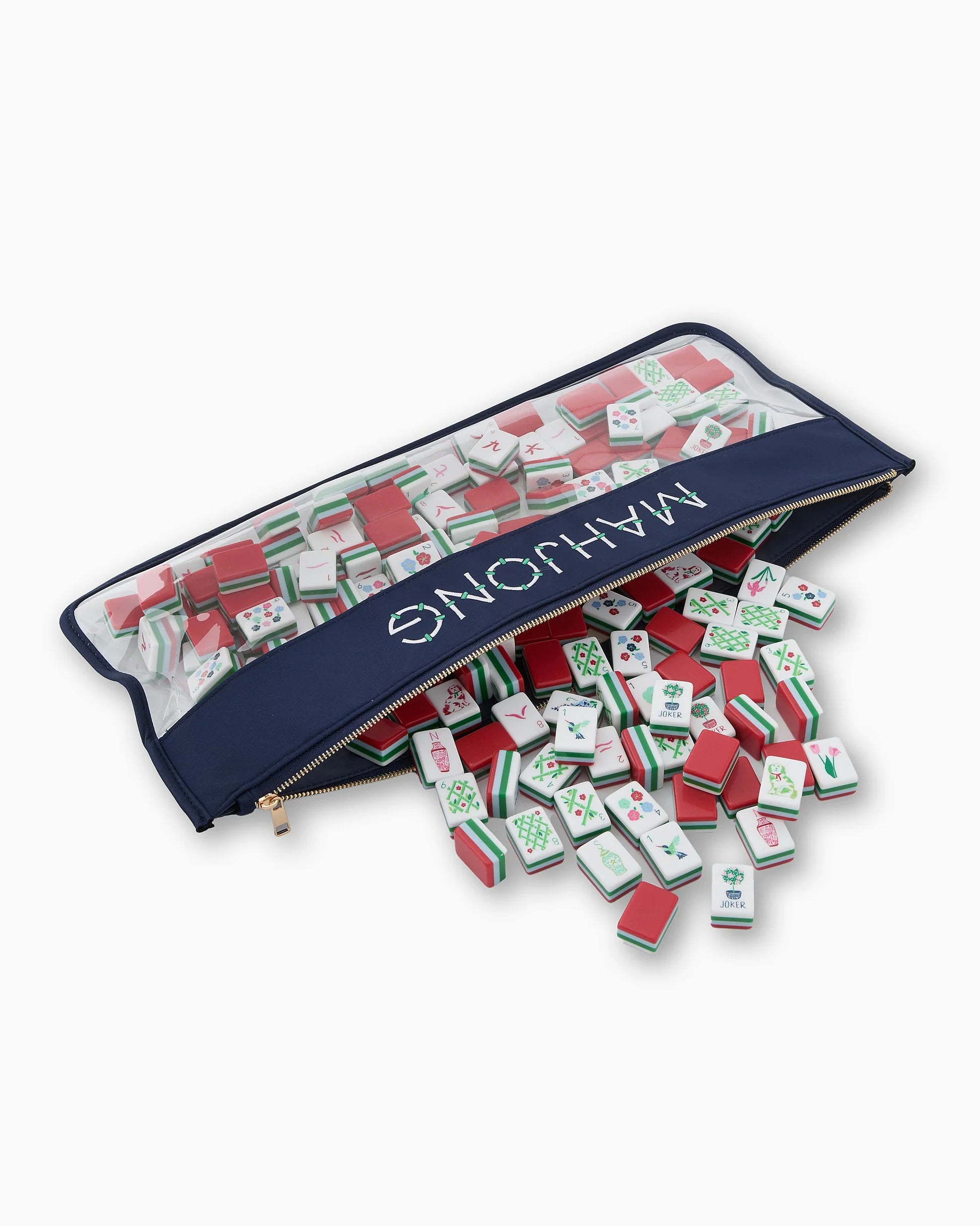 Navy Bamboo Mahjong