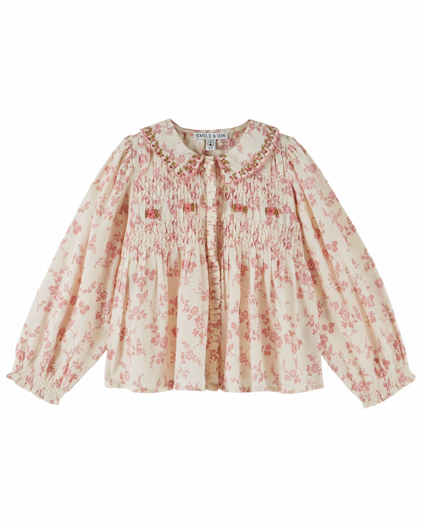 ROSALIE SMOCKED BLOUSE