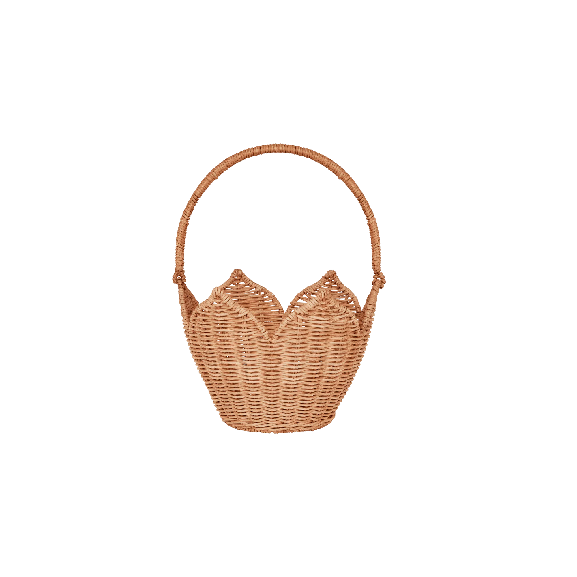 RATTAN POINSETTIA CARRY BASKET natural