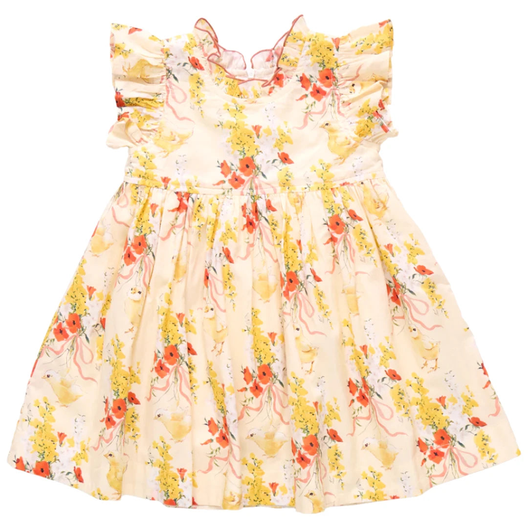 Jennifer Dress - Yellow Chicks