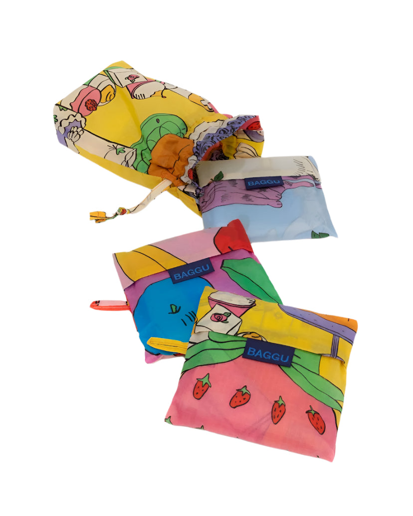 Standard Baggu Reusable Tote Set of 3