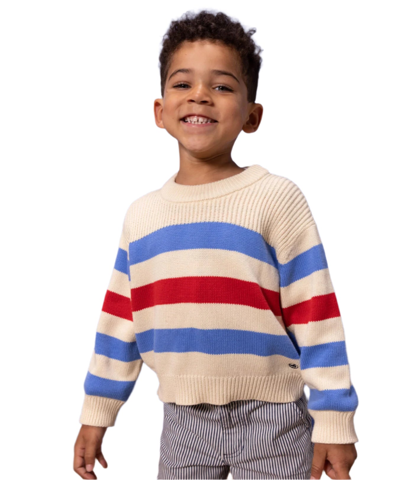 STRIPY COTTON PULLOVER