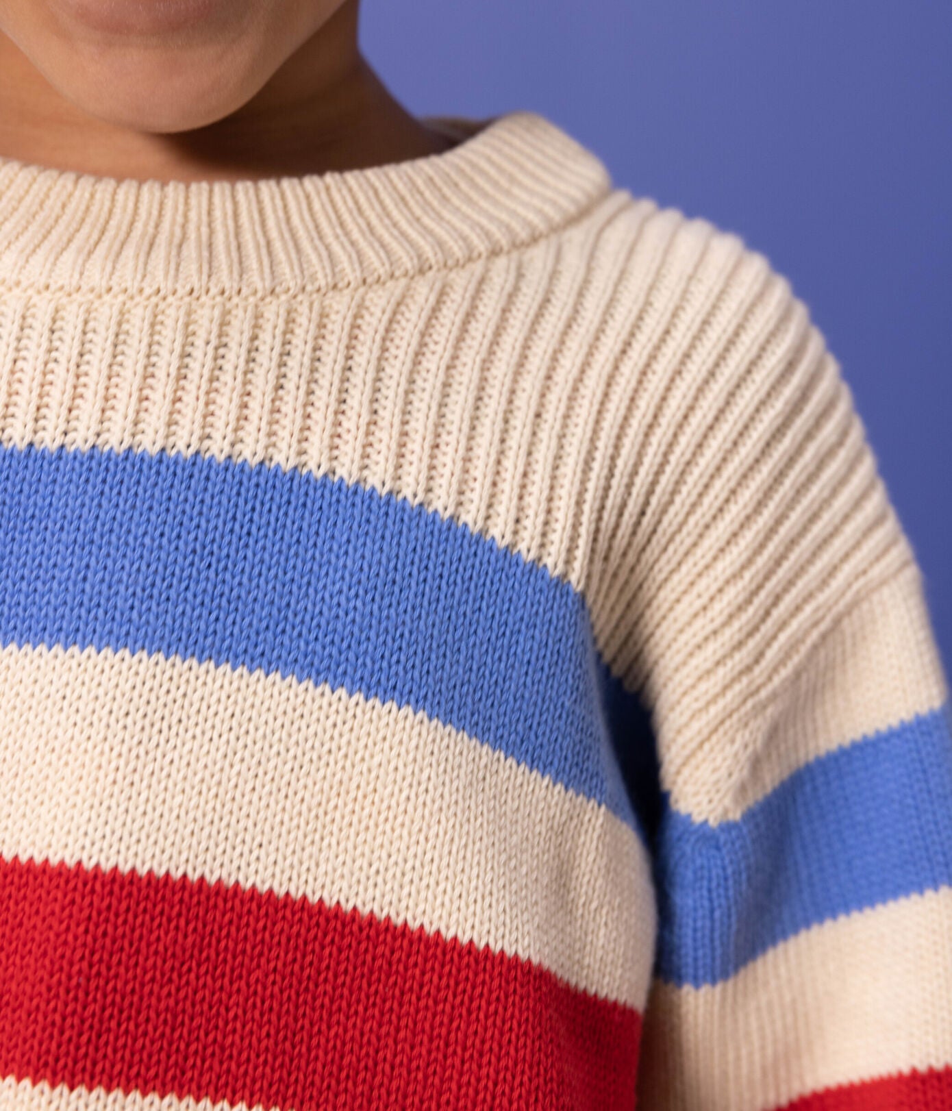 STRIPY COTTON PULLOVER