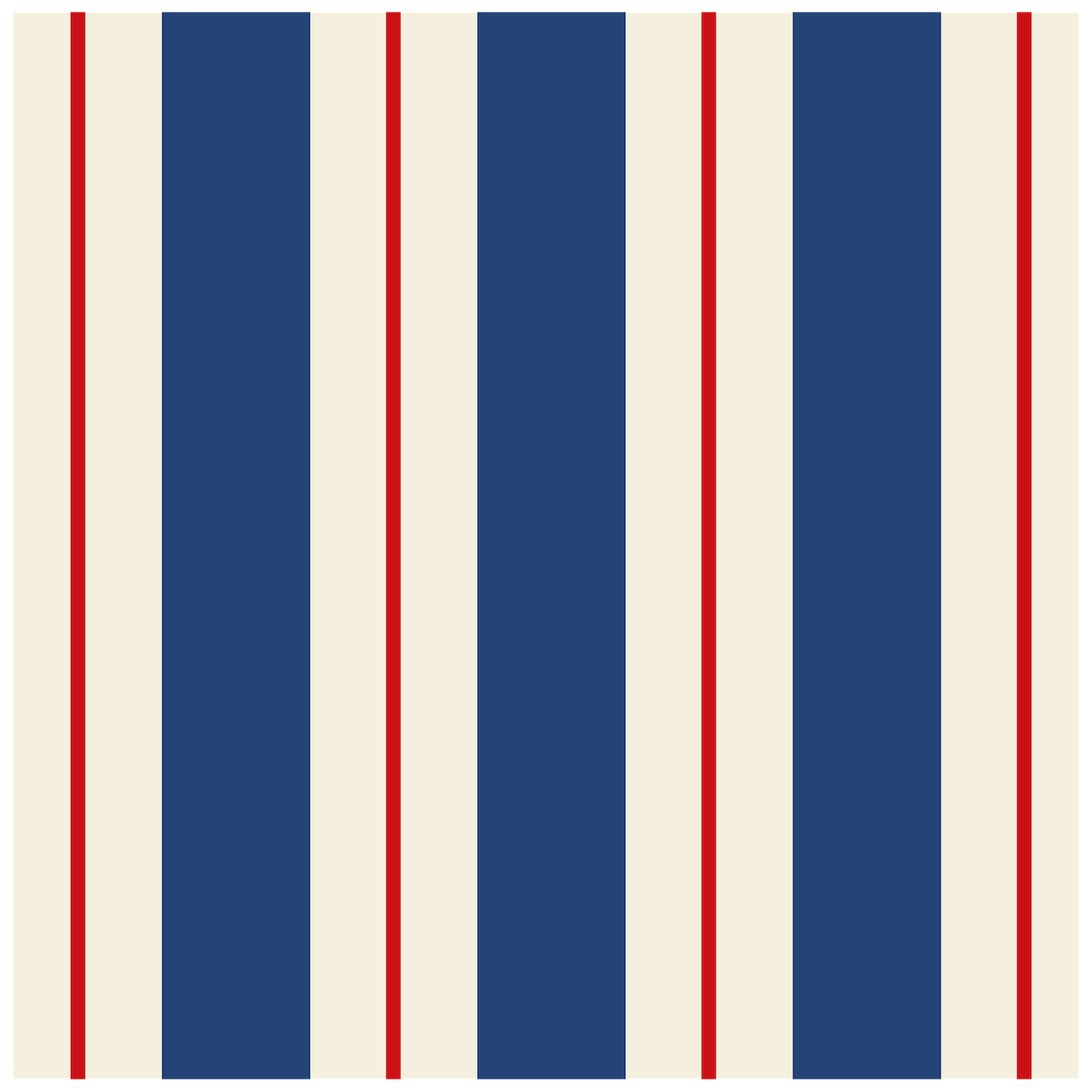 Navy & Red Awning Stripe Napkins