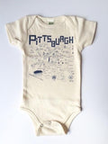Baby Gift - Pittsburgh Map Onesie