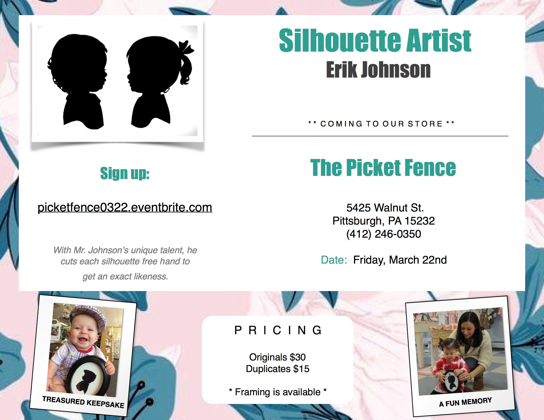 Silhouette Artist Erik Johnson Event