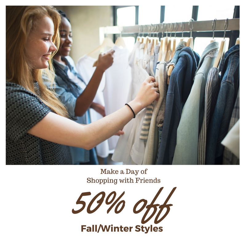 Getting Ready for Spring Arrivals, 50% off Fall