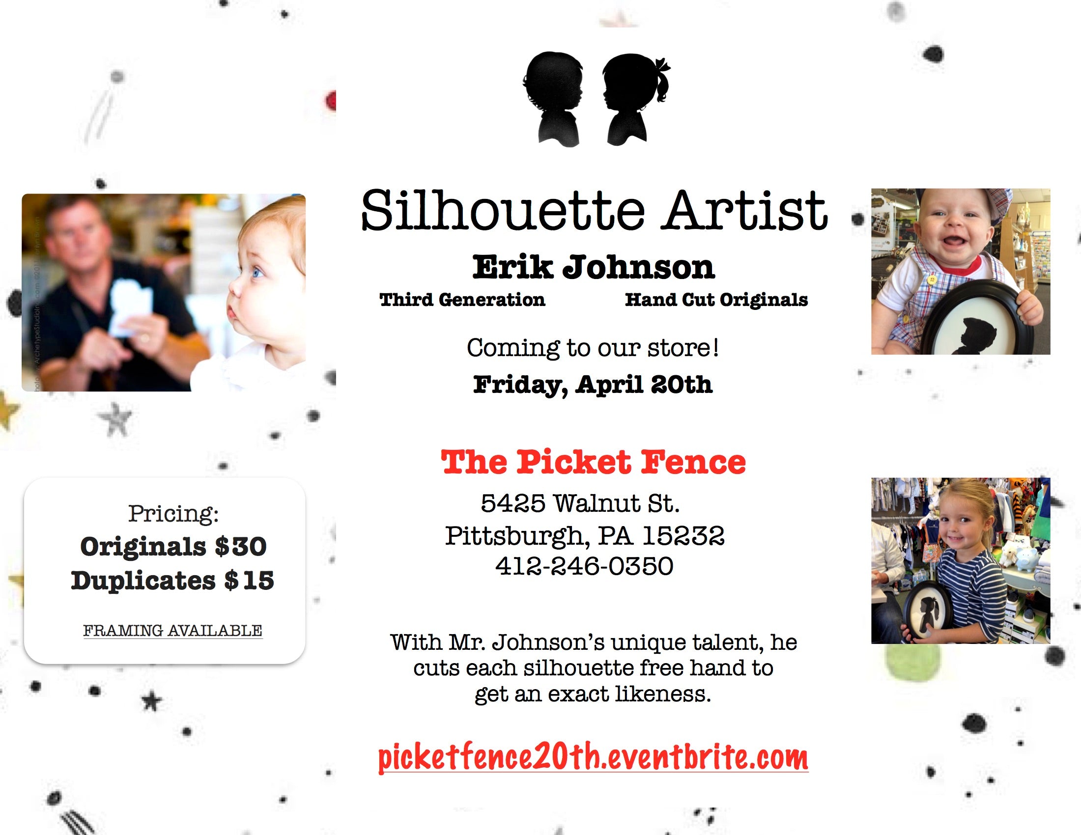 Silhouette Artist Erik Johnson, April 20th