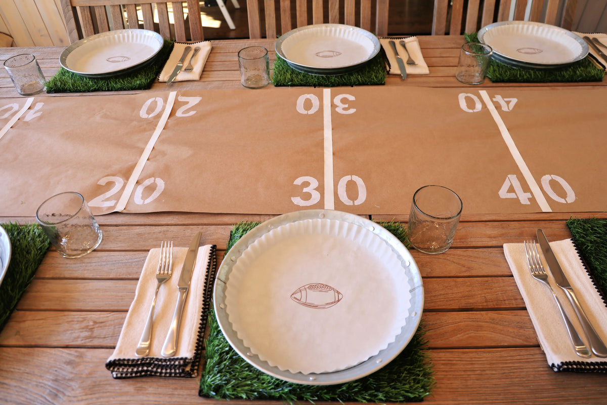 "Touchdown!" preformed plate liners